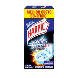 HARPIC PASTILHA ADESIVA 2 EM 1 - Power Plus